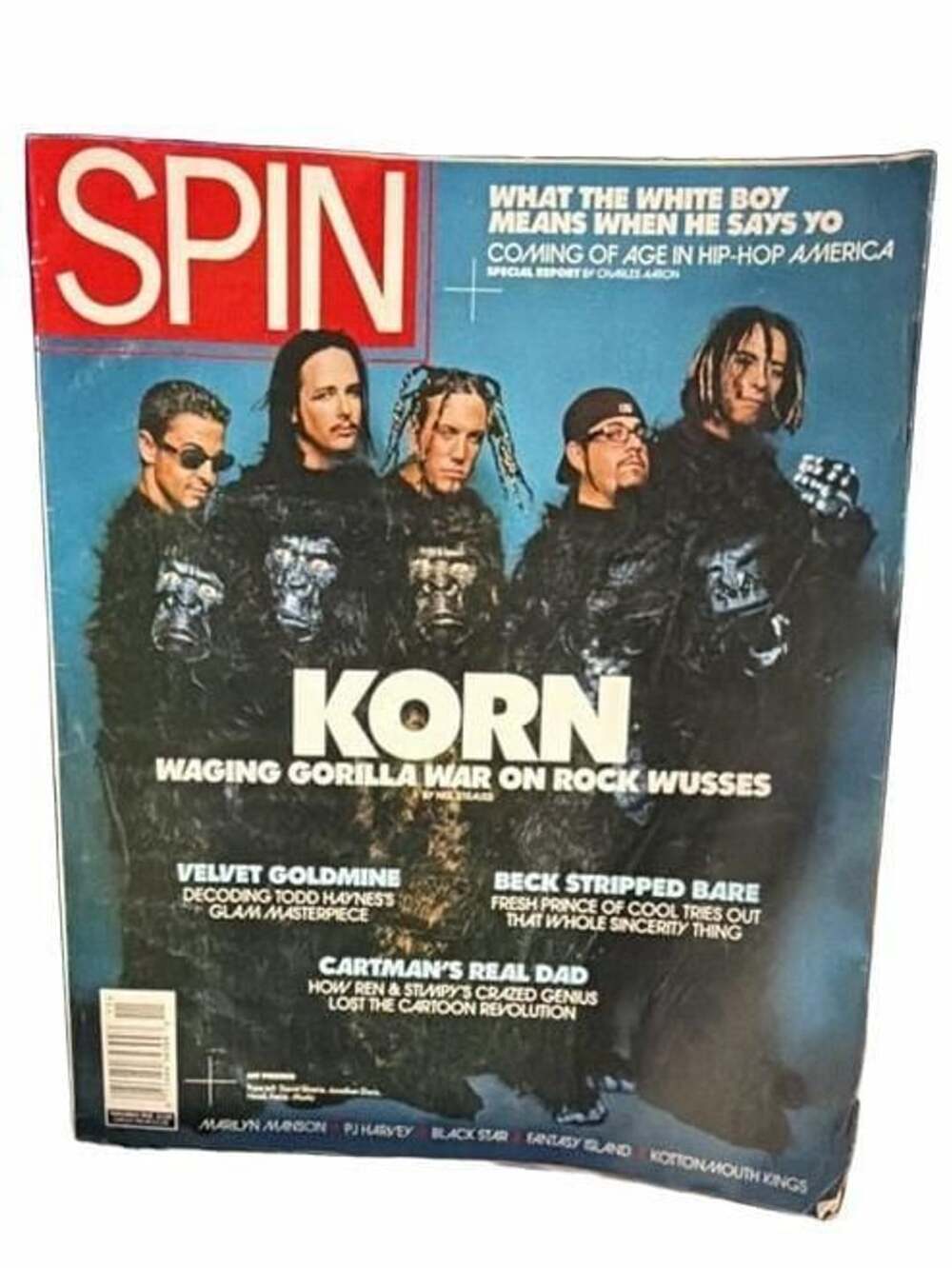 Spin Magazine Korn Waging Gorilla War On Rock Wusses October 1998